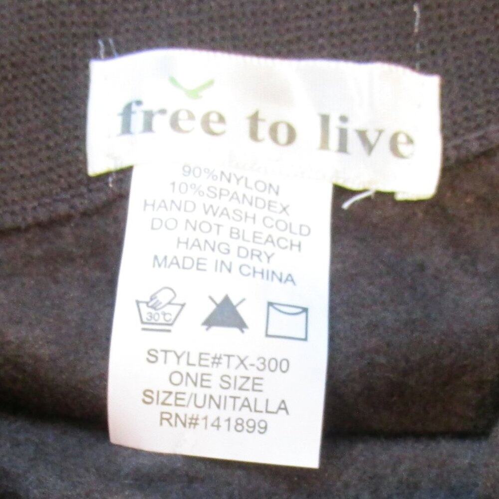 NWT Free to Live Brown Warm Winter Fleece Stretchy Women's Leggings One Size - Picture 4 of 4